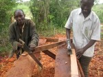 Carpenters making desks (50 per cent&nbsp;size)