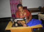 Anjella at sewing&nbsp;machine